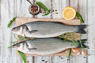 Fish menu in the Mediterranean diet