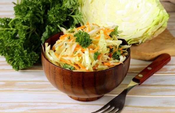 cabbage with parsley for Japanese diet