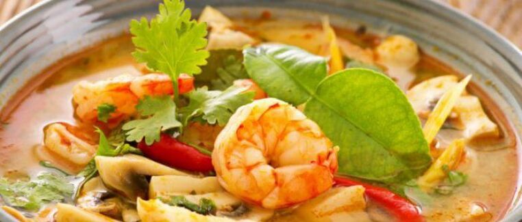 shrimp soup on a low-carb diet